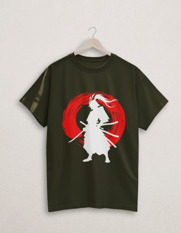Samurai Classic Crew Cotton T-Shirt | Teemitra