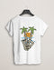 Skeleton Peace Regular Fit Cotton T-Shirt | Teemitra