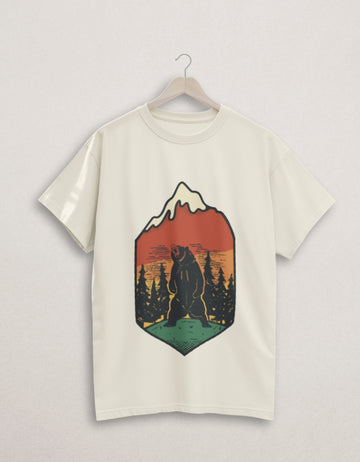 Bear Classic Crew Cotton T-Shirt | Teemitra