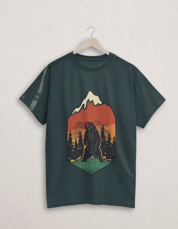 Bear Classic Crew Cotton T-Shirt | Teemitra
