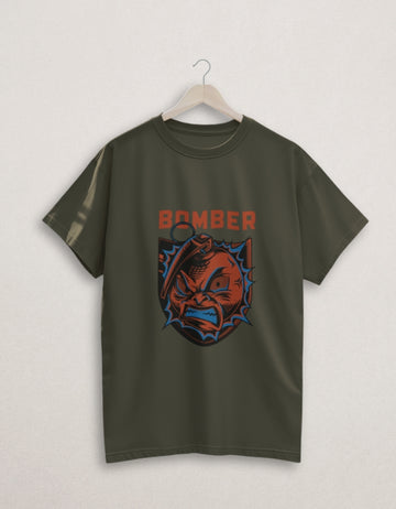 Bomber Classic Crew Cotton T-Shirt | Teemitra