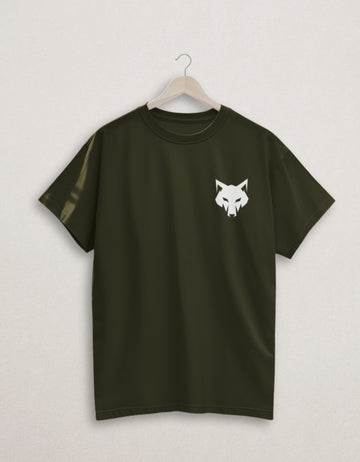 Wolf Everyday Essential Cotton Crew | Teemitra