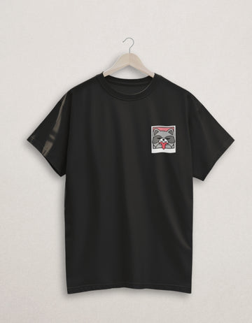 Cute Cat Premium Oversized Cotton T-Shirt | Teemitra