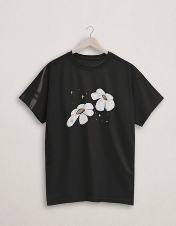 Flower Premium Oversized Cotton Tee | Teemitra