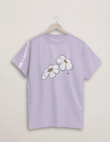 Flower Premium Oversized Cotton Tee | Teemitra