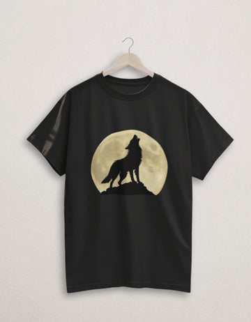Moonwolf Classic Crew Cotton T-Shirt | Teemitra