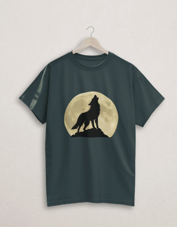 Moonwolf Classic Crew Cotton T-Shirt | Teemitra