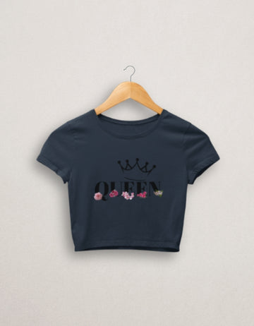 Queen Classic Cotton Crop Top | Teemitra
