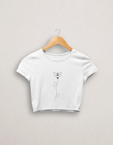 Honeybee Classic Cotton Crop Top | Teemitra