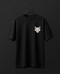 Wolf Embroidery T-Shirt for Men, Cotton Oversized Tee -Teemitra